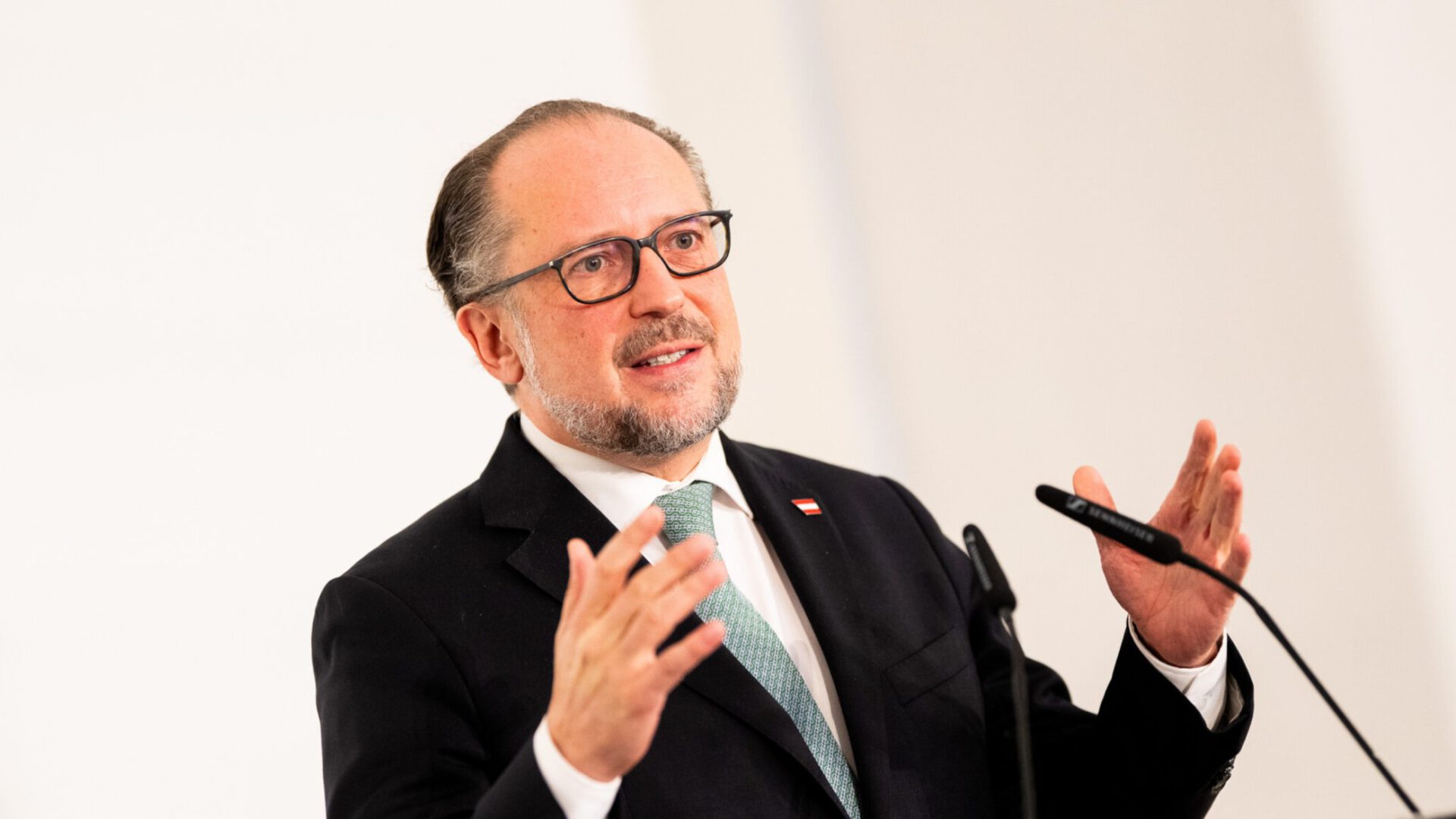 Alexander Schallenberg speaking