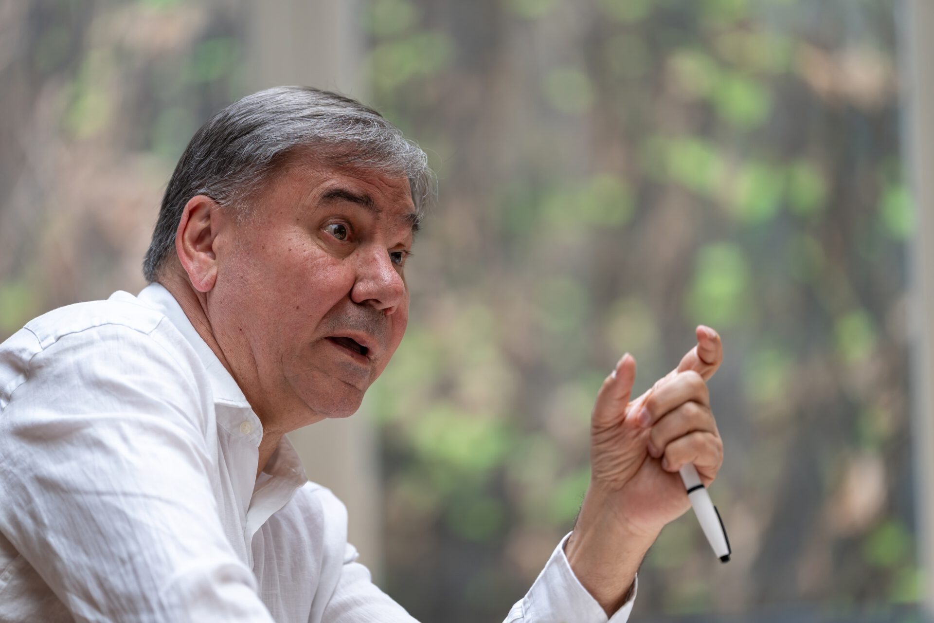Ivan Krastev speaking on a panel discussion.