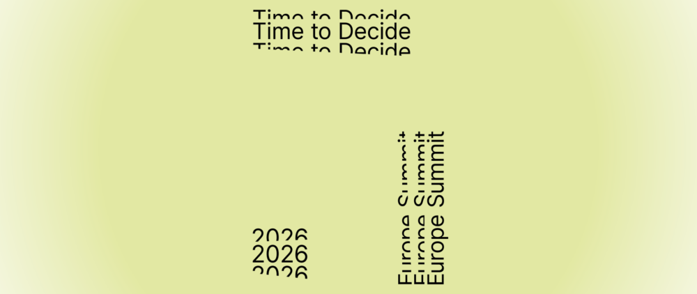 Time To Decide Europe Summit 2026