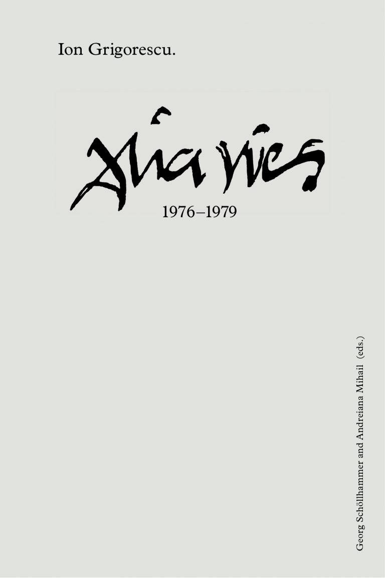 Ion Grigorescu. Diaries 1976-1979